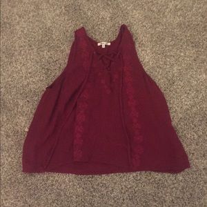Maroon tank top